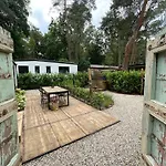 Wild Flower Wellness Met Privé Sauna En Hot Tub In Prachtige Tuin Met Overkapping Chalet