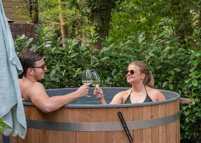 Wild Flower Wellness Met Prive Sauna En Hottub In Prachtige Tuin Met Overkapping Chalet Hoenderloo