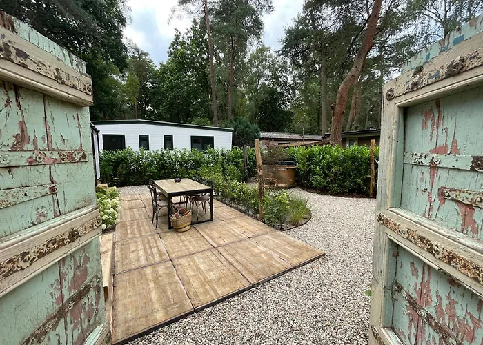 Wild Flower Wellness Met Prive Sauna En Hottub In Prachtige Tuin Met Overkapping Chalet