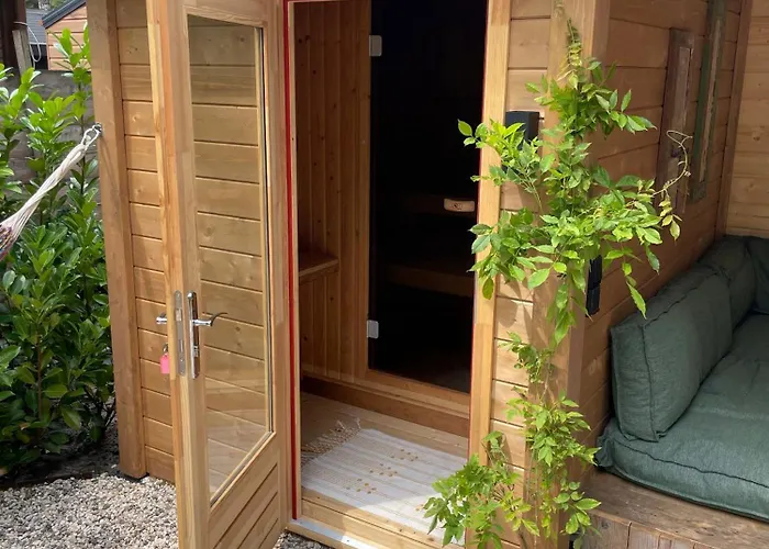 Wild Flower Wellness Met Prive Sauna En Hottub In Prachtige Tuin Met Overkapping