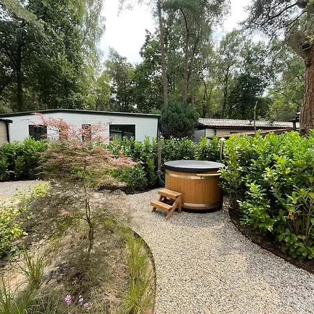 Chalé Wild Flower Wellness Met Prive Sauna En Hottub In Prachtige Tuin Met Overkapping *